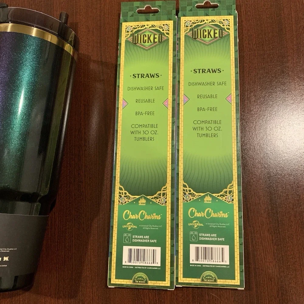 Stanley x Wicked  30oz FlowState Quencher‎ Straw Pack  Elphaba Glinda For Good - Picture 11 of 11